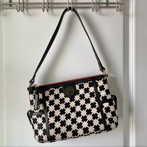 Geometric Spartina 449 Linen Shoulder Bag
